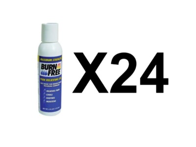 BurnFree Gel 4 oz Bottle - First Aid Emergency Survival EMS Fire OSHA Kits 24PK