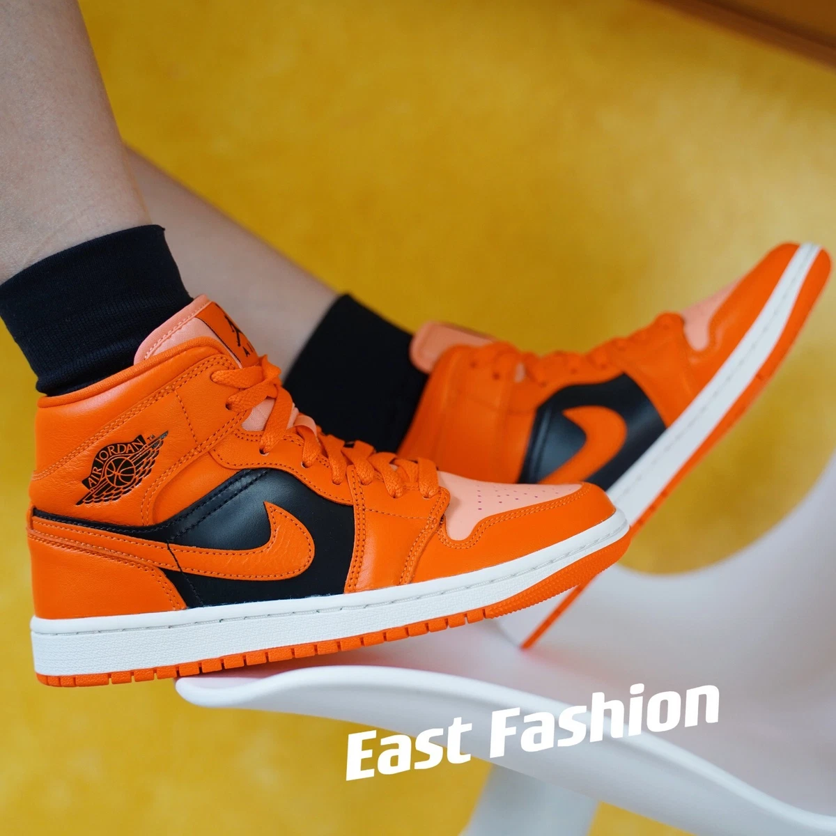 Air Jordan 1 Mid Orange Black DM3381-600 Release Date