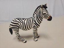 2008 SAFARI LIMITED ZEBRA WILD ANIMALS COLLECTIBLE PRETEND PLAY 3.5"H Free Ship
