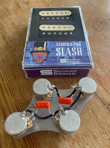 Seymour Duncan Slash Alnico II Pro Humbucker Pickups GOLD 50's Les Paul Wiring