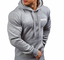 Men's cotton hoodie NEW premium with iPhone pocket Bebak In The Gym hooded UK