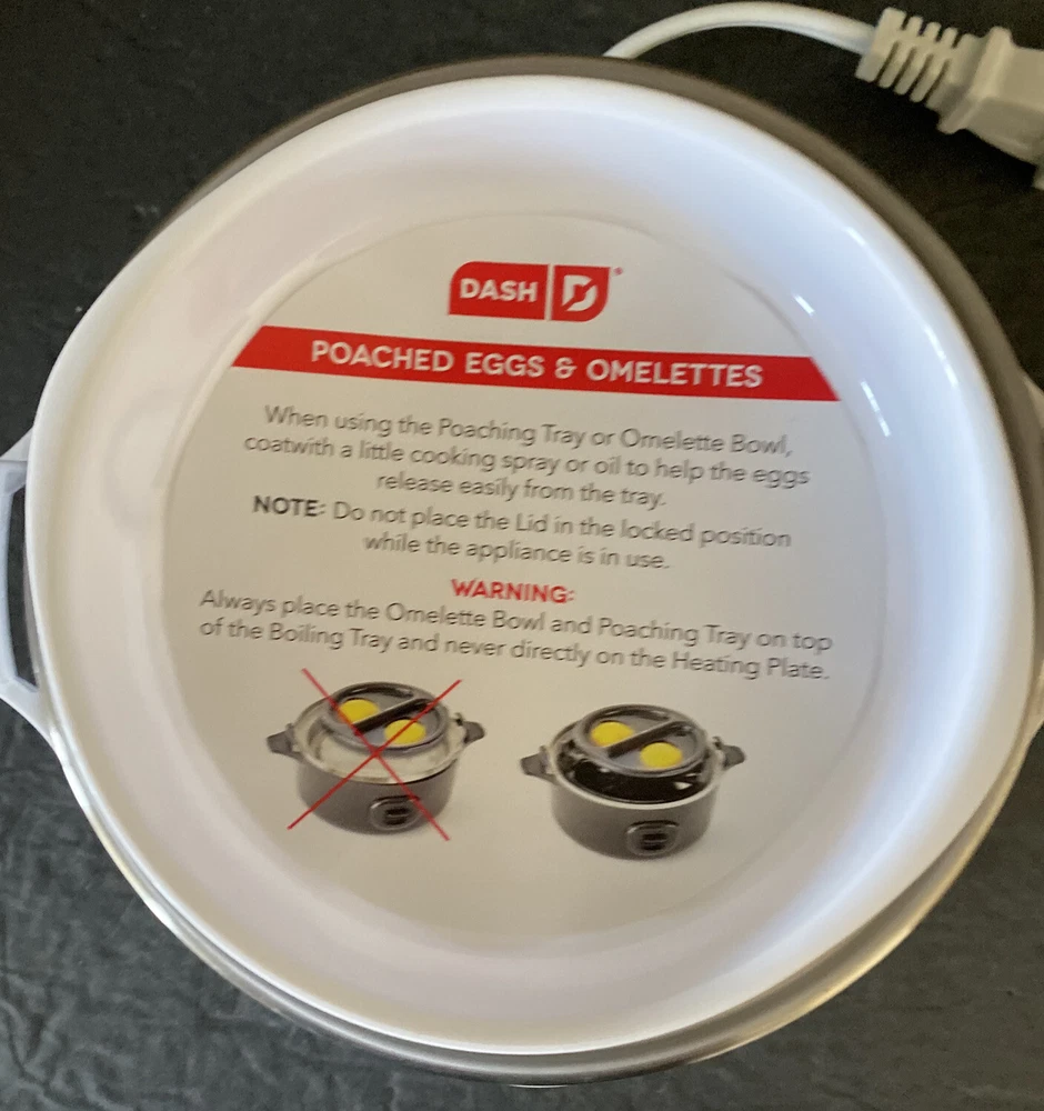 DASH Rapid Egg Cooker for Hard Boiled Poached Eggs 7-Capacity