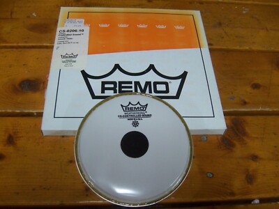 6'' Remo WK Controlled Sound Smooth White Black Dot Batter Drumhead CS-0206-10