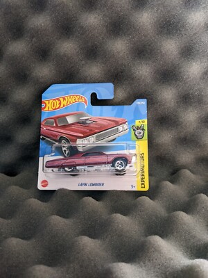 Hot Wheels Experimotors #128 Red Layin Lowrider 2022 Excellent Short Card P52