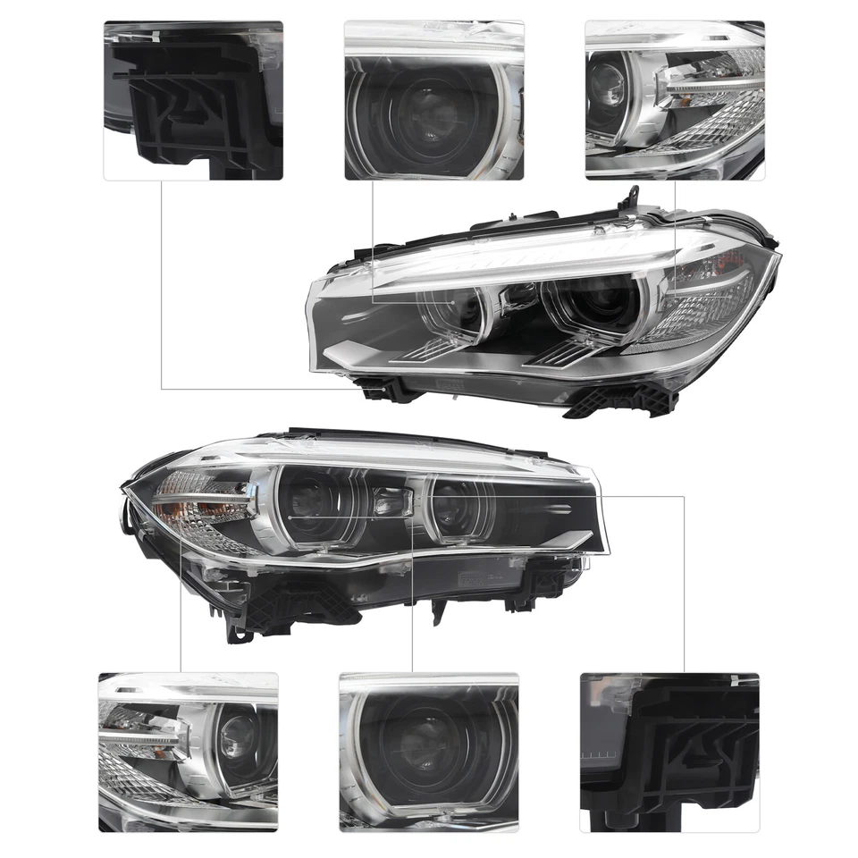 For 2014-2018 BMW X5 F15 F85 Xenon/HID Headlight Projector Headlamp(s) LH/RH Opt Foto 3 de 4