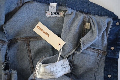 NEW $258 DIESEL DE PALLY VEST WOMAN SZ XSMALL in Denim Dark Blue - Picture 11 of 11