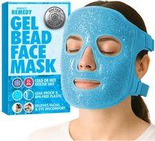 Face Ice Pack, Reusable Hot & Cold Ice Face Mask, Gel Compress for Helping with