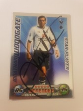 SIGNED TOPPS ATTAX PREMIER LEAGUE CARD-JONATHAN WOODGATE-TOTTENHAM HOTSPURS
