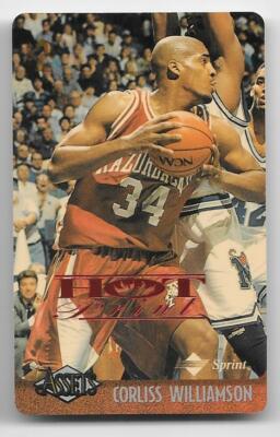 1996 Assets Hot Prints Phone Cards $2 #29 Corliss Williamson