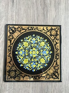 Vintage KS Turkey Made Glazed Ceramic Tile Trivet Mosaic Wall Decoration