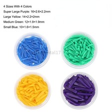 100Pc New Dental Disposable Plastic Wedges Interdental Composite Contoured 4 Siz