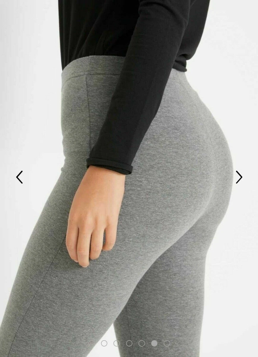 Sport Legging Grau Meliert Gr. 40 50 BonPrix NEU