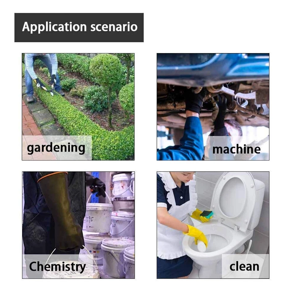 Handschuhe Säurefest Lang，Chemikalien Schutz Handschuhe Säure Und Alkalibeständi - Bild 4 von 4