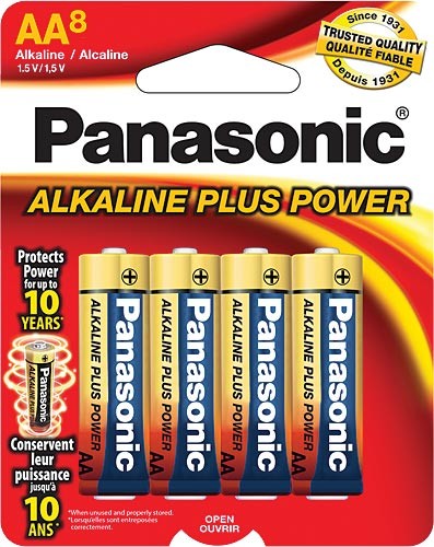 Батарейки Panasonic Alkaline Plus Power AA - 8 штук в упаковке для длительной работы 2890₽