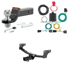 CURT Trailer Hitch Class 3 Tow Package, Trailer Wiring, Ball Mount, Lock #13081