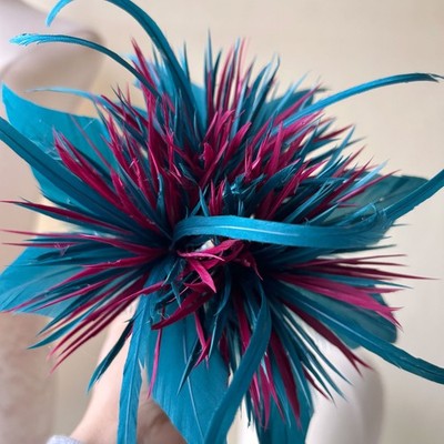 79 Farben individuelle Farbe Feder Blume Fascinator Party Blumenstrauß Dekor