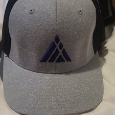 Richardson Trucker Hat Gray/Black Solid Mesh Back Unisex Adults Cap