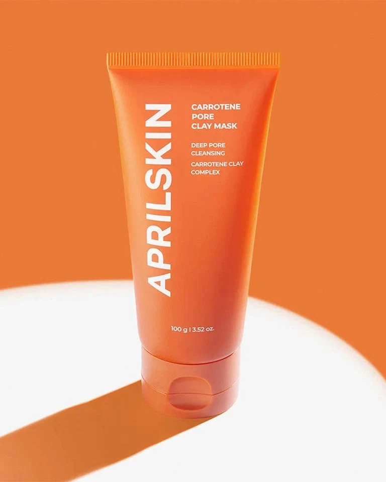 APRILSKIN Carrotene Pore Clay Mask 100g Oil Control & Pore Care for Acne Skin - Image 3 of 4