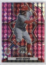 2022 Panini Mosaic Pink Camo Mosaic Prizm Bryce Harper #152 0w7