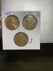 1953 P, D & S Lincoln Wheat Cent, Penny,  Fine Condition