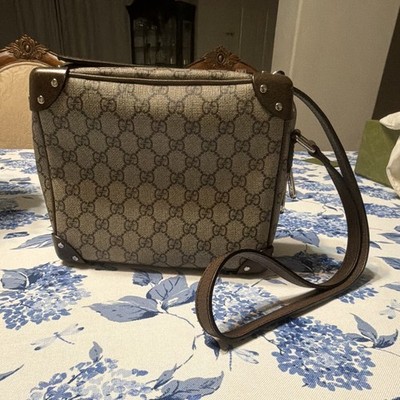 Authentic Gucci GG Pattern soft trunk crossbody