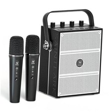 100W Powerful Voice Amplifier with 2 Wireless Microphones S99 - Big Pro Black