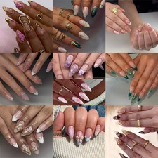 24pcs Transparent Colorful Butterfly Glossy N...