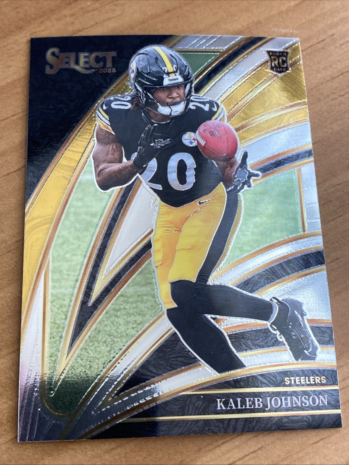 2025 Panini Select Football Kaleb Johnson Rookie Club Level #252 - Steelers
