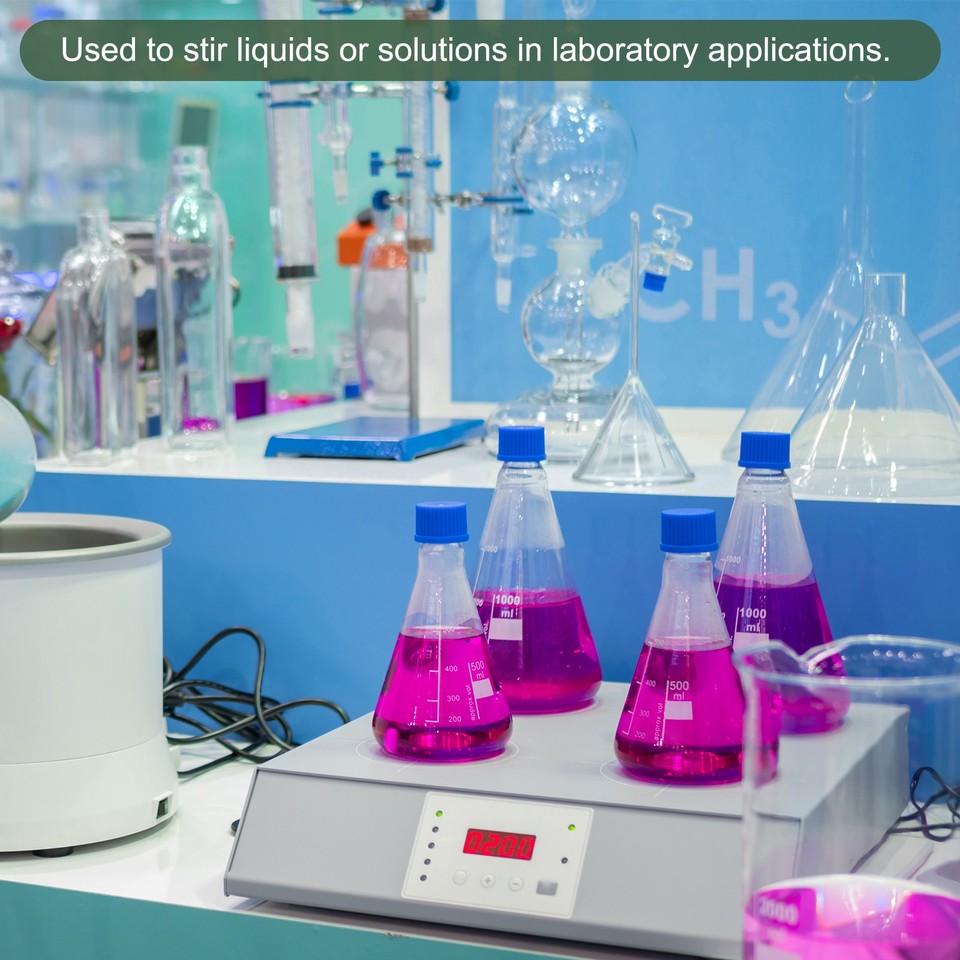 Magnetic Stir Bar,Laboratory Bar Corrosion Resistant Stir Liquids(White ...