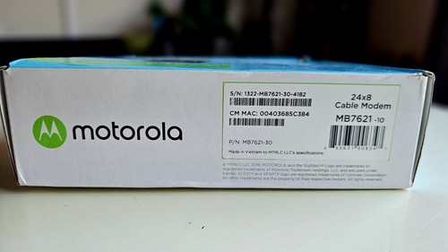 Motorola Wi Fi Router Cable Modem MB7621 DOCSIS 3.0 AC1900 Xfinity Cox Spectrum - Picture 3 of 7