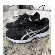 Zapatos para correr ASICS GEL CONTEND 4 negros transpirables con cordones para hombre