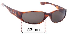 SFx Replacement Sunglass Lenses fits Bolle Orvet - 53mm Wide
