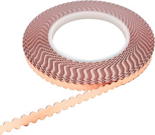 Double Edged Scalloped Copper Foil Tape for Stained Glass, DIY