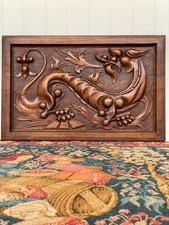 ¡OFERTA!!! Excepcional Panel Dragón/Gárgola Francés Nogal (2)