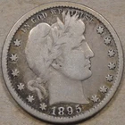 1895-S Barber Quarter 25c Borderline F as Pictured L3-1