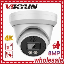 Vikylin 4K 8MP IP Camera IR30M 2-way Audio Cross Line Detection POE IP66 CCTV US