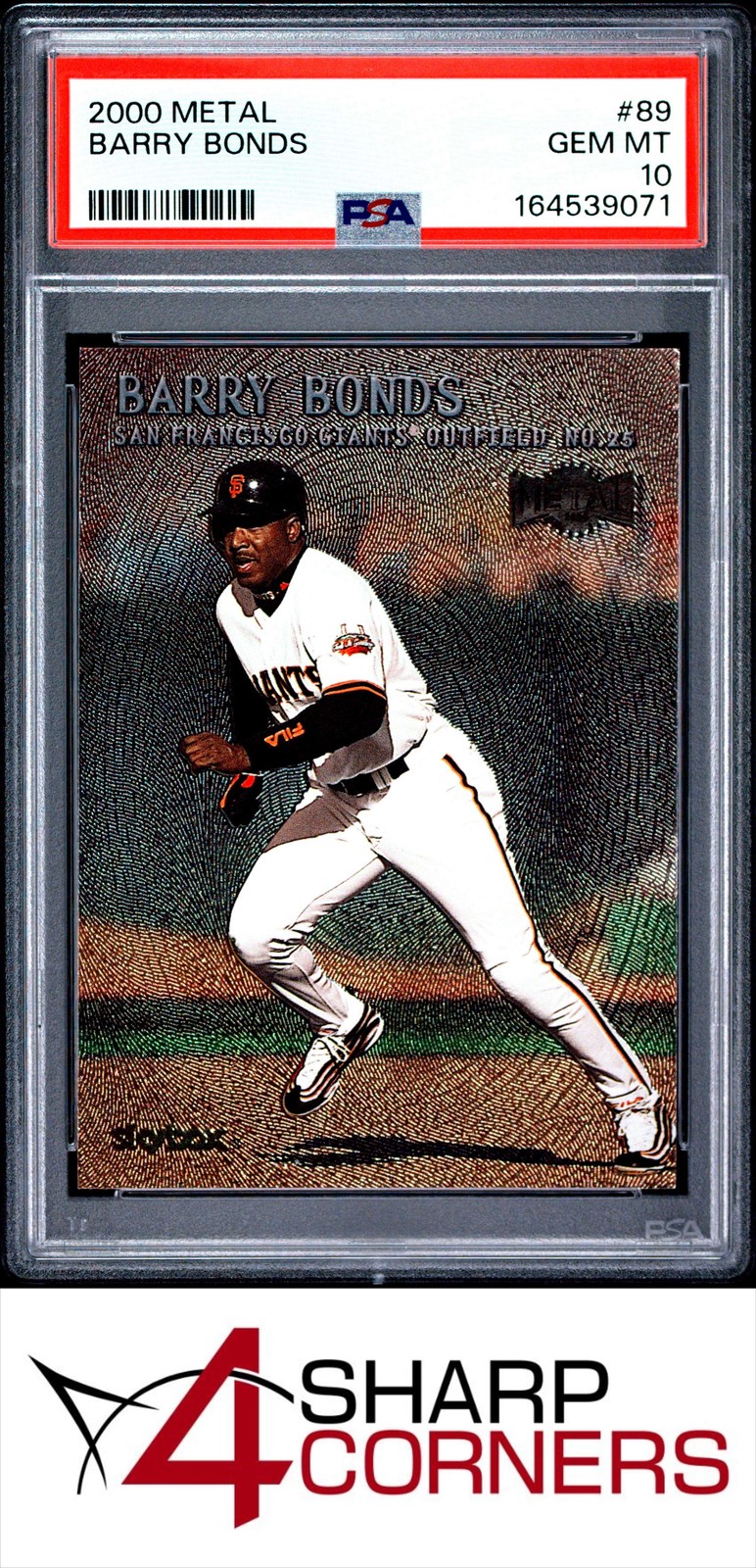 2000 METAL #89 BARRY BONDS GIANTS PSA 10