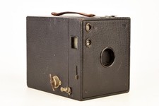 Kodak No. 3 Brownie Model B 124 Roll Film Box Camera Antique Works V28
