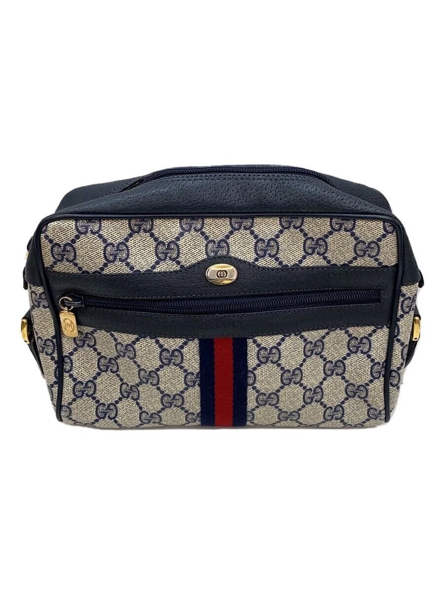 Gucci Old Gucci/Shelly Line/Sac à bandoulière/Pvc/Beg/Motif All Over/56.02.004
