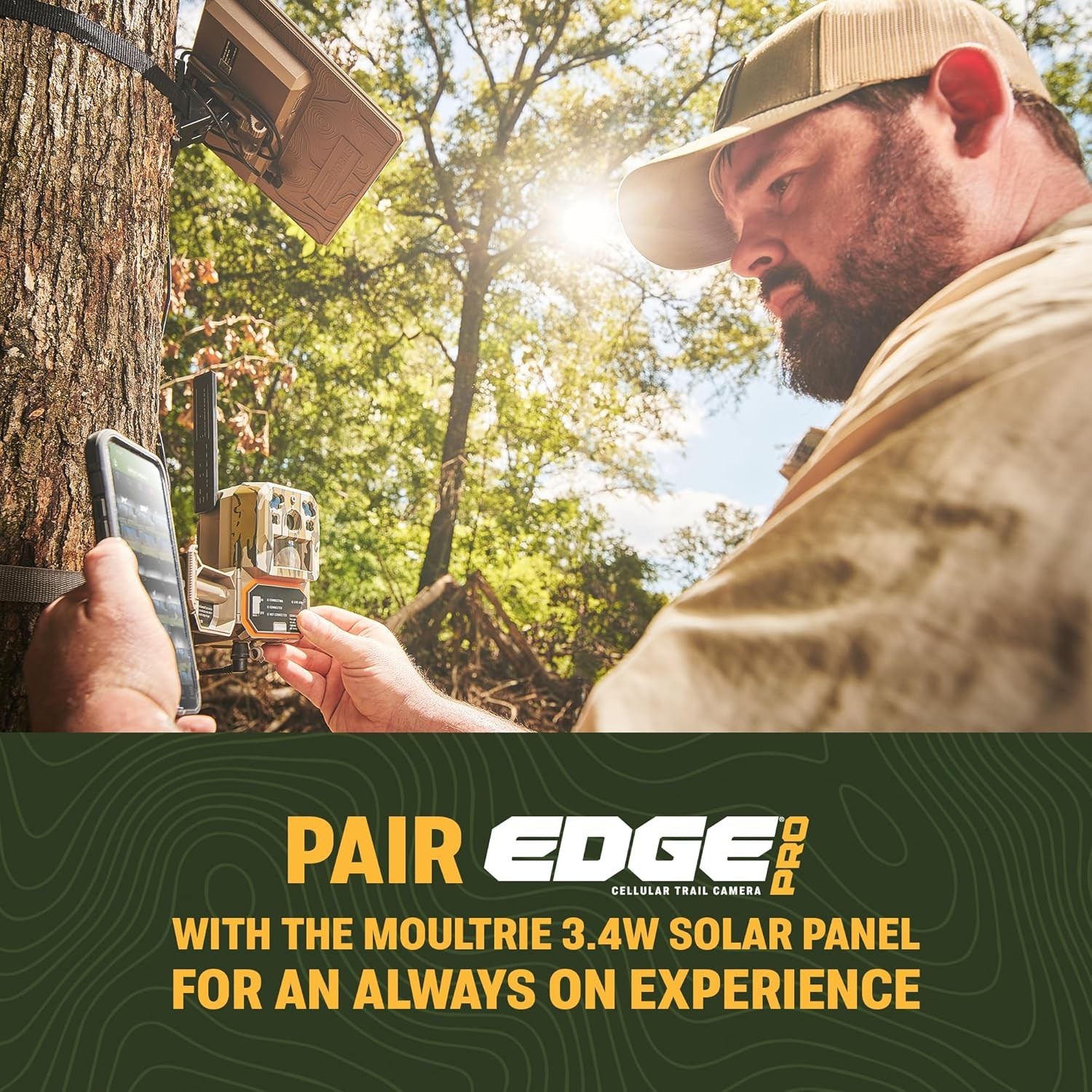 Edge Pro Cellular Trail Camera - Auto Connect, Nationwide Coverage, False Triger