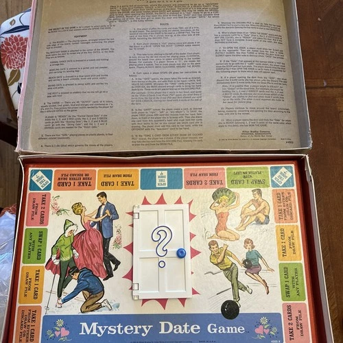 Mystery Date Board Game - Vintage 1965 Milton Bradley - 60's - *Incomplete*
