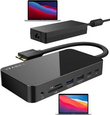 iVANKY FusionDock 1 MacBook Pro Docking Station with 150W Power Adapter - BLACK