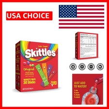 Skittles Variety Pack Drink Mix - Zero Sugar Low Calorie Hydration, 30 Servings