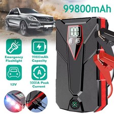 99800mAh Auto KFZ Starthilfe Jump Starter 12V Ladegerät Booster Power Bank PKW