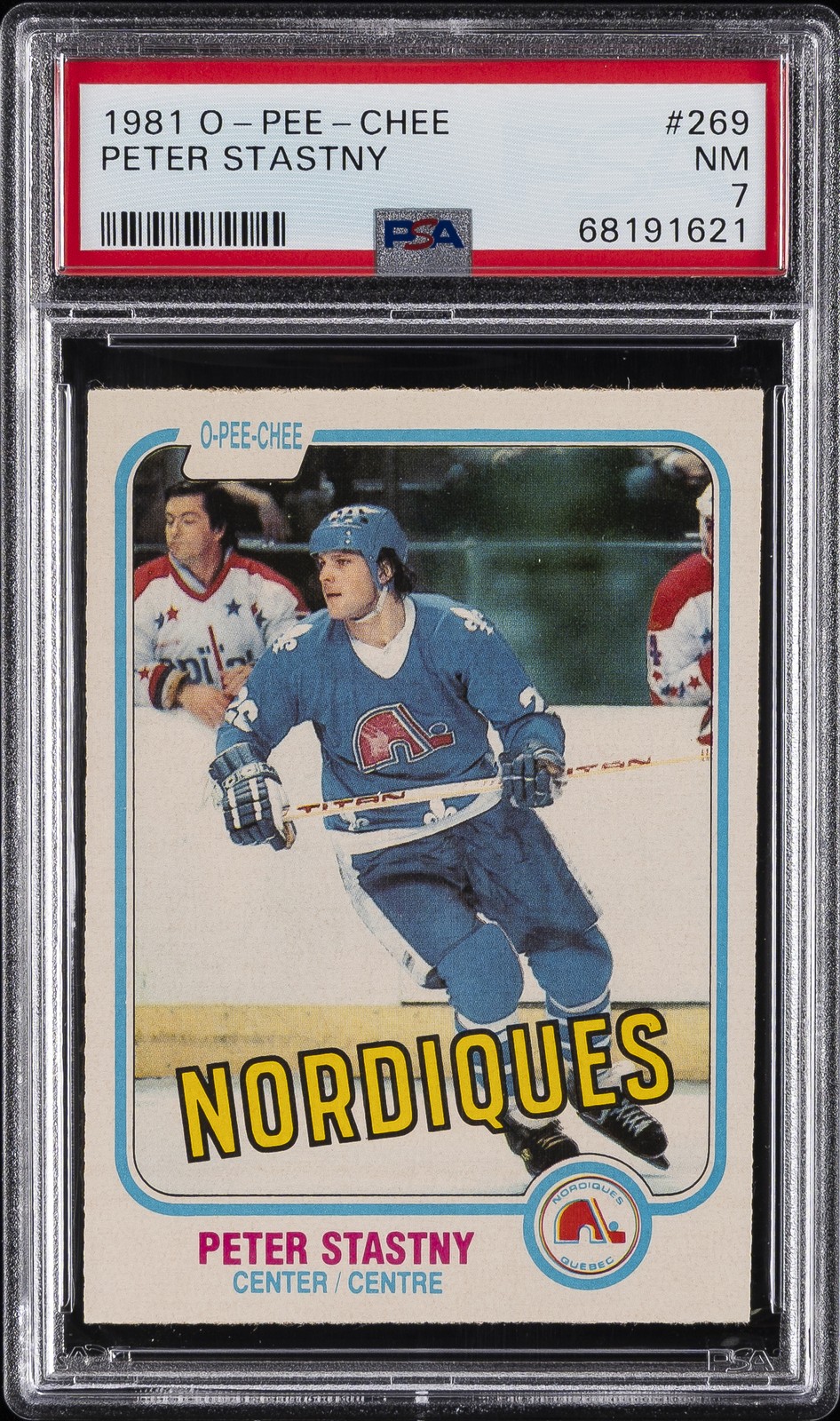 1981 O-PEE-CHEE #269 PETER STASTNY PSA 7