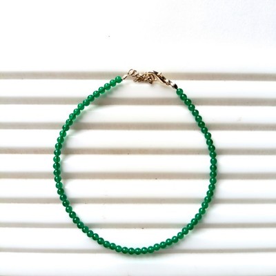 Faceted Green Onyx Rondelle Beads: AAA Quality, Sterling Silver