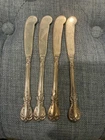 Vintage Towle Old Master Sterling Silver Lot Of 4 Flat Butter Spreader Knives