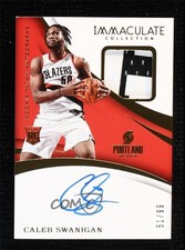 2017-18 Panini Immaculate Rookie 51/99 Caleb Swanigan #107 Patch Auto w6z