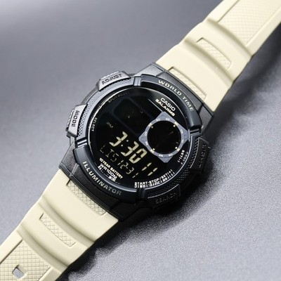 Casio AE1000W, World Time Watch. Negative Display. Hydromod Watch - Mod