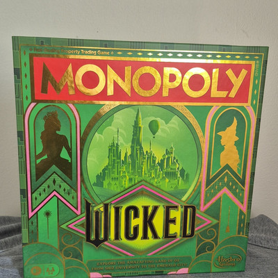 Hasbro Gaming Monopoly Wicked Board Game Fast-Dealing Property Trading, 2+, 8+